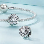 Radiant Bloom Sparkling Flower Charm