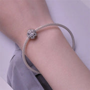 Radiant Bloom Sparkling Flower Charm