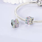 Sparkling Rubik's Cube Charm