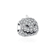 Sparkling Smiling Pumpkin Charm