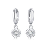Sparkling Starburst Drop Earrings