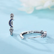 Star & Moon Hoop Earrings