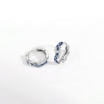 Star & Moon Huggie Earrings with Enamel