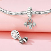 Strength & Dumbbell Dangle Charm