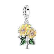 Sunflower Bouquet Dangle Charm