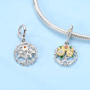 Sunflower Garden Wreath Dangle Charm