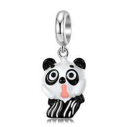Surprised Panda Dangle Charm
