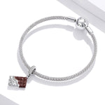 Sweet Love Chocolate Bar with Bear Dangle Charm