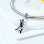 The Nightmare Before Christmas Jack & Sally Embrace Love Pendant Charm