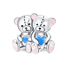 Twin Teddy Bear Love Charm