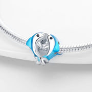 Two Dolphins Charm