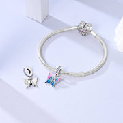 Two-tone Butterfly Dangle Charm