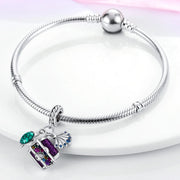 Underwater Treasure Turtle Seashell Triple Dangle Charm