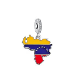 Venezuela Map Dangle Charm