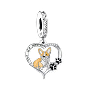 Welsh Corgi Dog Charm
