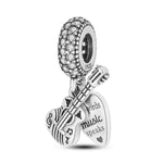 When Words Fail Music Speaks Guitar Charm