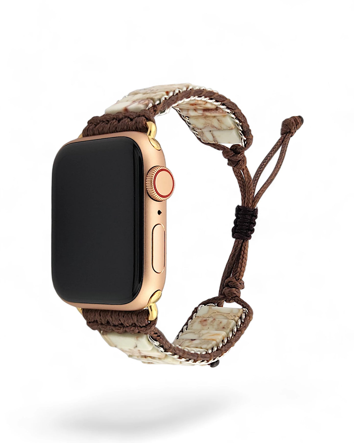 White Jasper Inlay Apple Watch Band