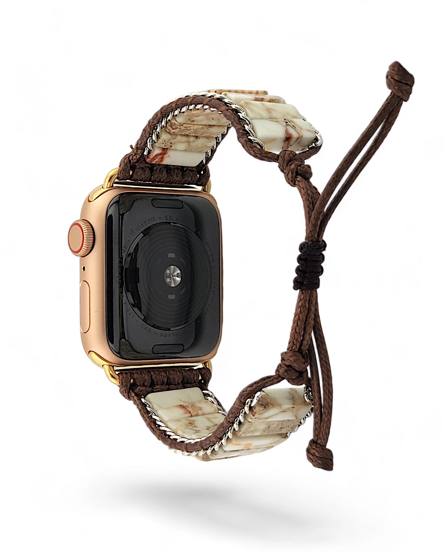 White Jasper Inlay Apple Watch Band