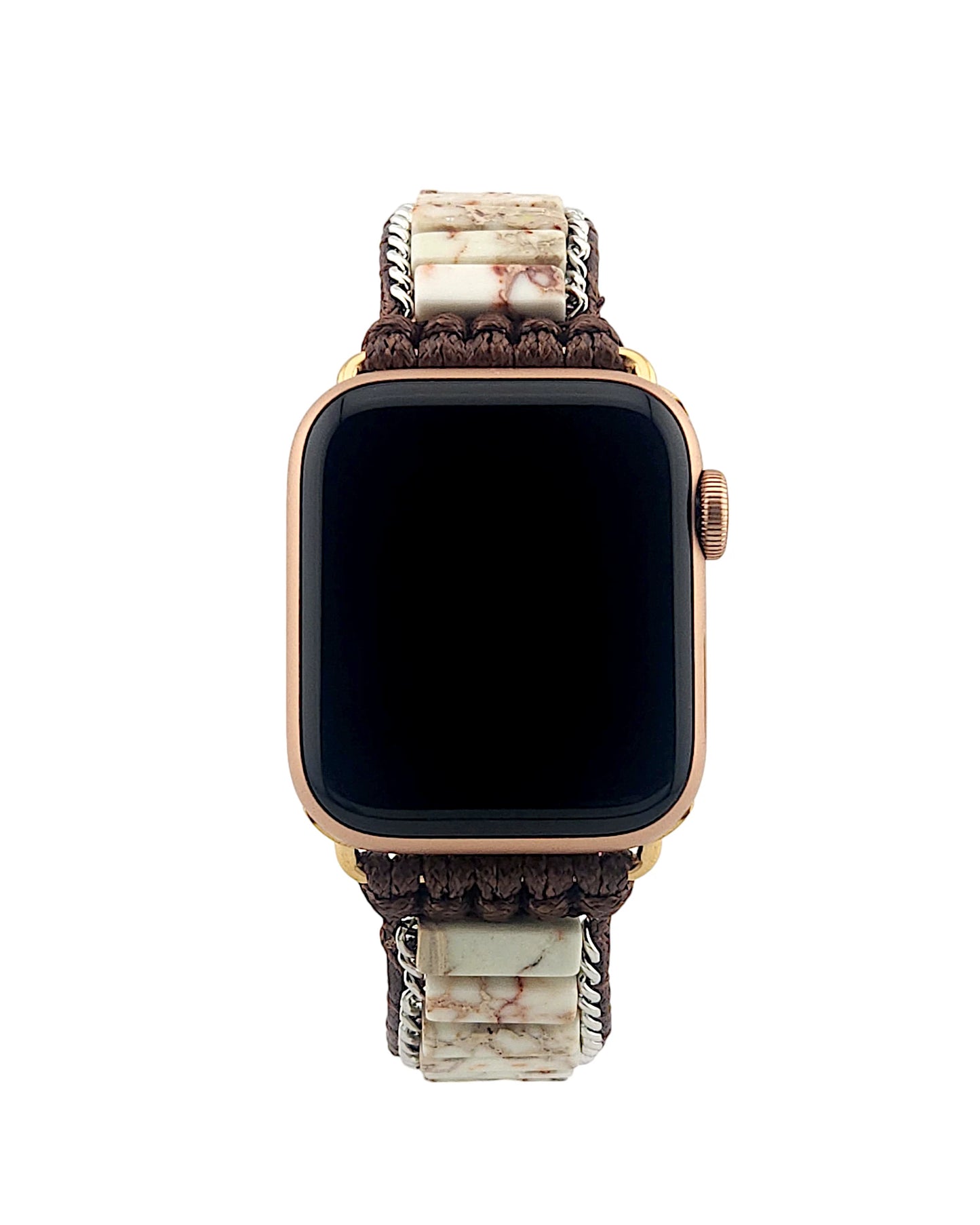 White Jasper Inlay Apple Watch Band