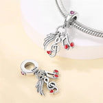 Wing & Music Ringtone Charm