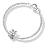 Winged Cat with Colorful Eyes Charm