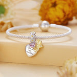 You Are My Sunshine Heart & Gold Bee Dangle Charm