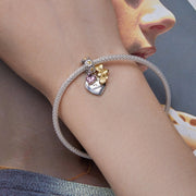 You Are My Sunshine Heart & Gold Bee Dangle Charm