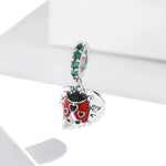 You Are My Sunshine Ladybug and Leaf Dangle Charm
