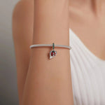 You Are My Sunshine Ladybug and Leaf Dangle Charm