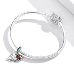 You Are My Sunshine Ladybug and Leaf Dangle Charm